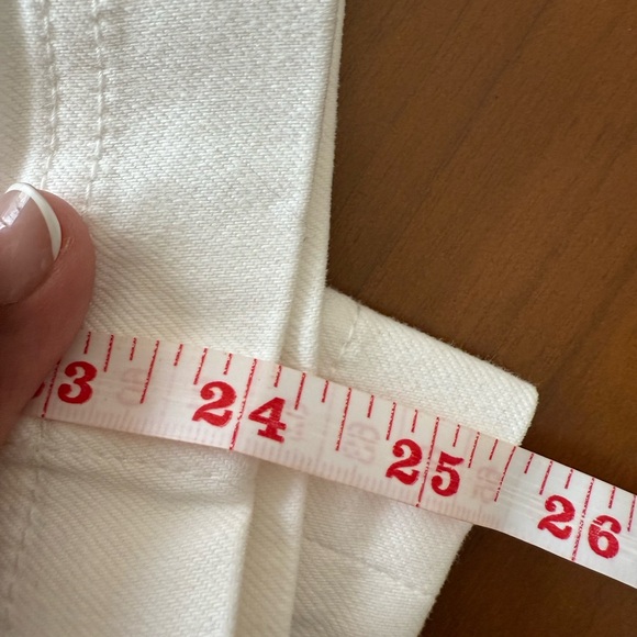 Everlane White High Rise Wide-Leg Cropped‎ Pants - Picture 5 of 5